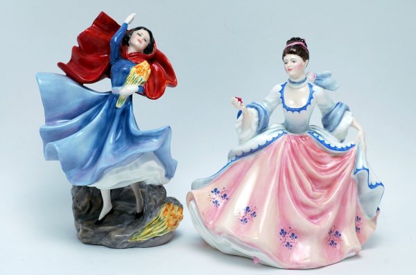 Appraisal: Two Royal Doulton figurines including Rebecca HN circa wearing a