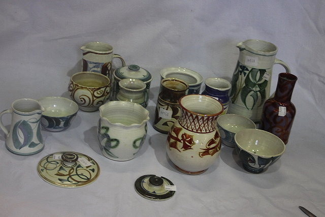 Appraisal: A COLLECTION OF FIFTEEN PIECES OF ALDERMARSTON POTTERY