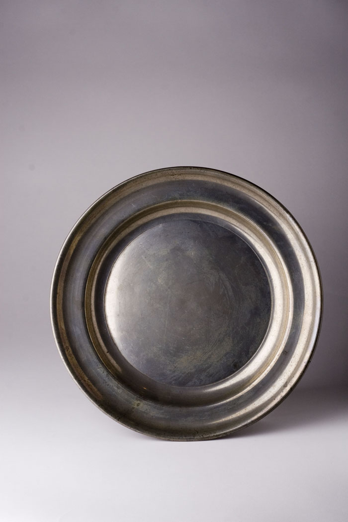 Appraisal: PEWTER PLATE GUSTAVUS LEONARD D HENRY G REED - AND