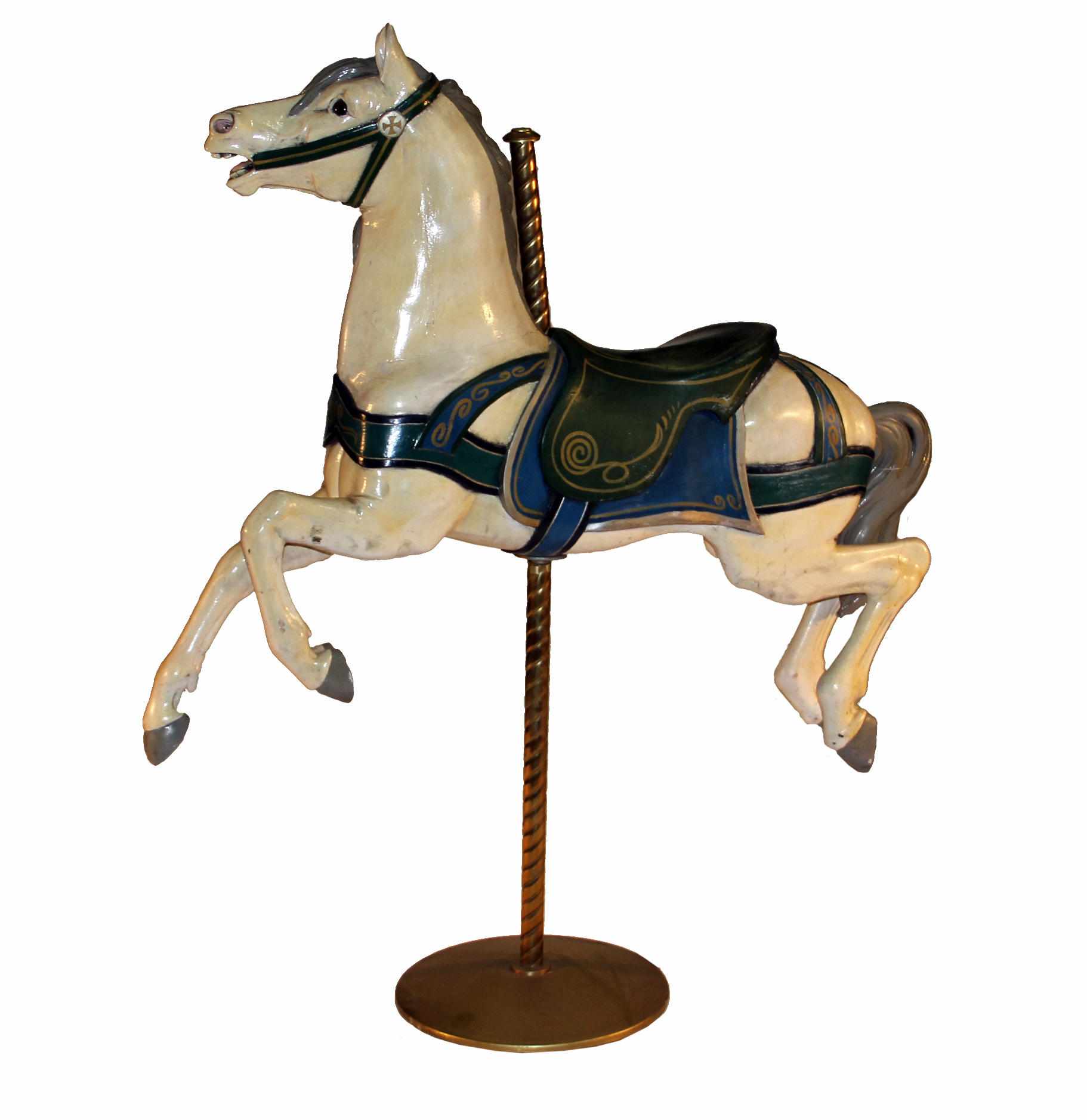 Appraisal: A carved and painted carousel horse William Dentzel Philadelphia circa