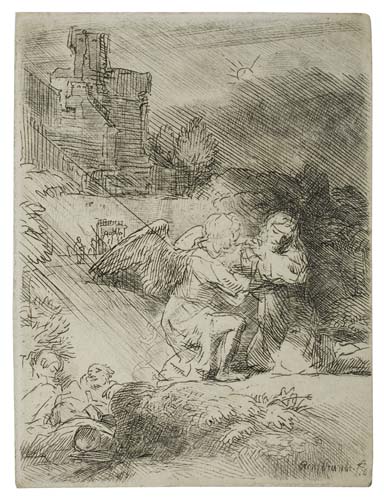 Appraisal: REMBRANDT VAN RIJN The Agony in the Garden Etching x