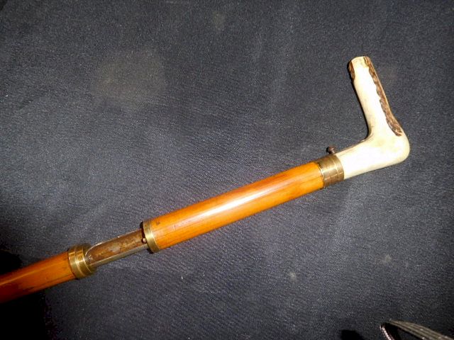 Appraisal: Stag Gun Cane Rifle Cane Ca - A working probably