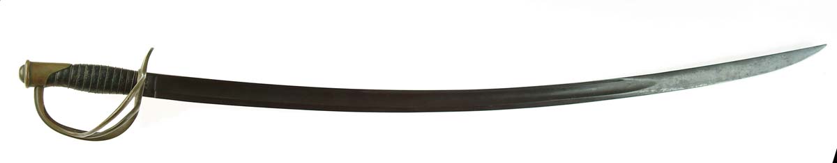 Appraisal: MODEL US ENLISTED CAVALRY SABER Blade marked EMERSON SILVER TRENTON