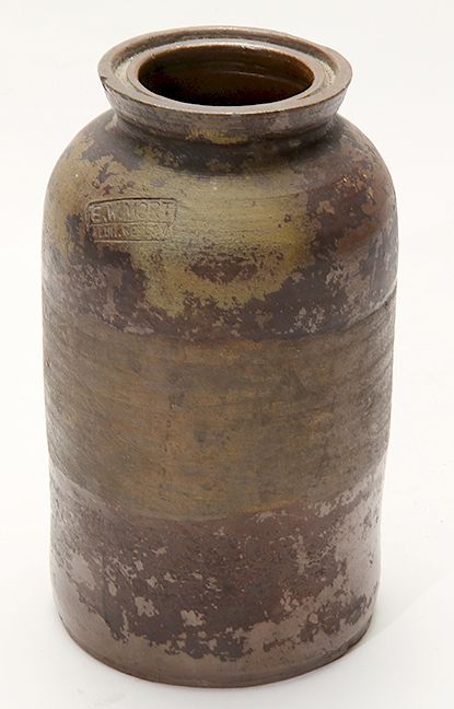 Appraisal: EW Mort Glazed Storage Jar Alum Well Exclusive on Bidsquare