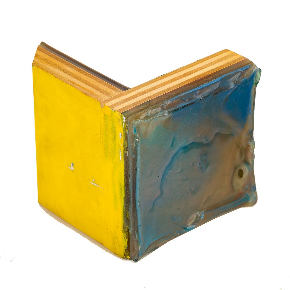 Appraisal: Sam Gilliam Hittin' Blue mixed media American b Blue mixed