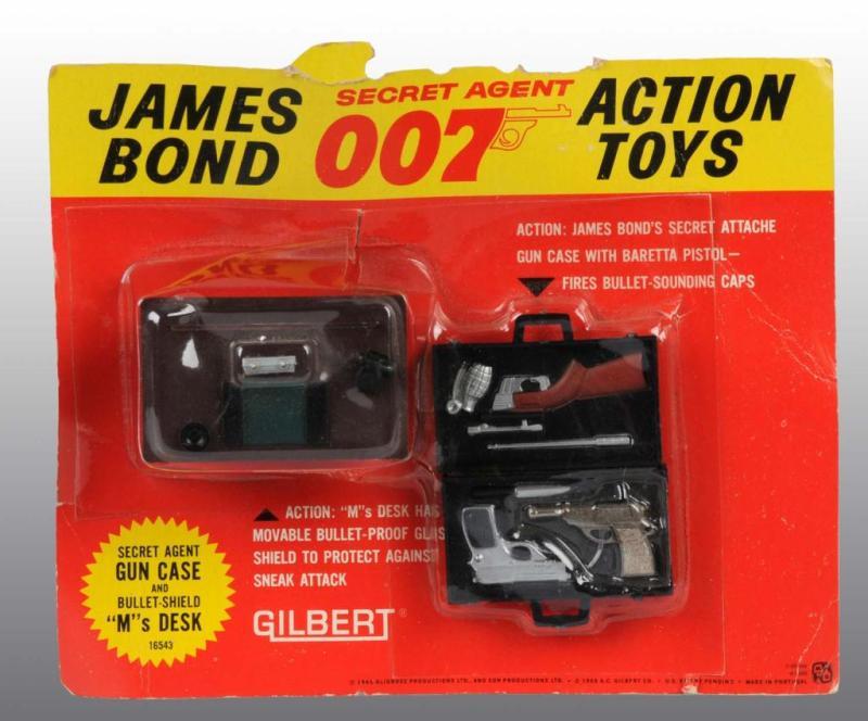 Appraisal: James Bond Toy Attached Case M's Desk Description Remain attached