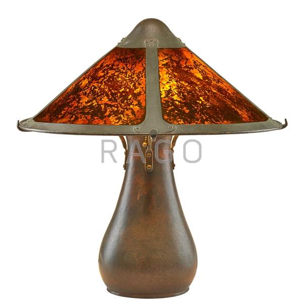 Appraisal: DIRK VAN ERP Early lamp Condition Report Two replaced pull