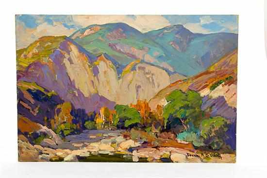 Appraisal: Franz Arthur Bischoff California New York - WESTERN LANDSCAPE oil