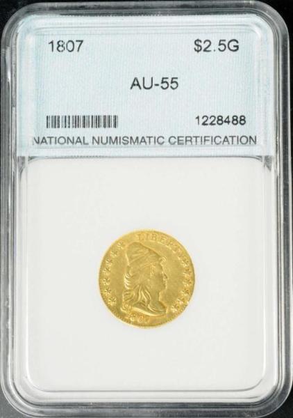 Appraisal: Capped Bust Quarter Eagle Gold AU Description Graded by NNC