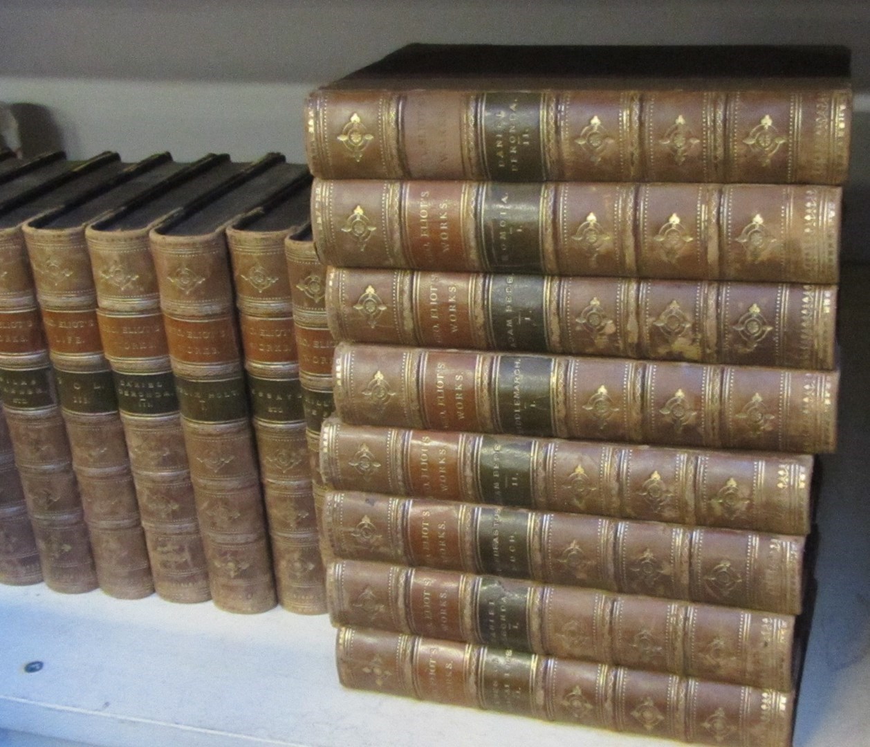 Appraisal: ELIOT G The Works of Cabinet Edition vols contemp half