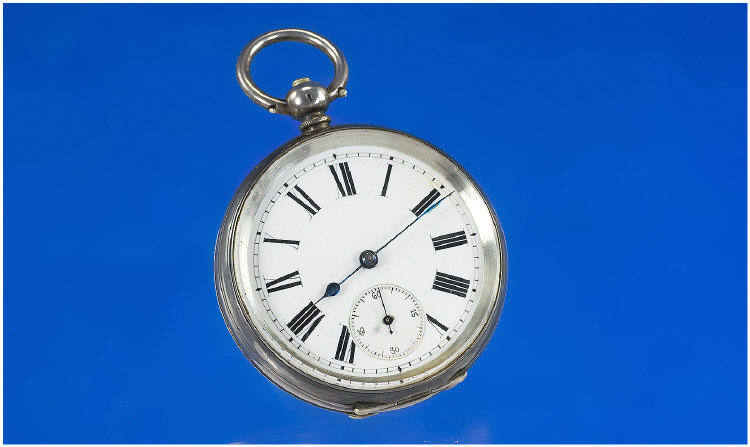 Appraisal: Silver Gents Pocket Watch Swiss made 's Silver hallmarked Higher