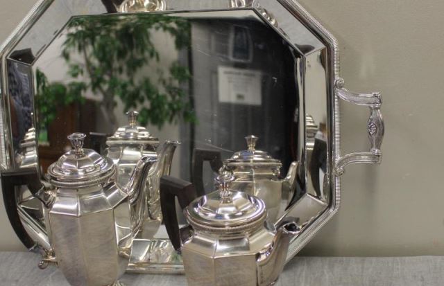 Appraisal: CHRISTOFLE France Piece Tea Set Includes a coffee pot teapot