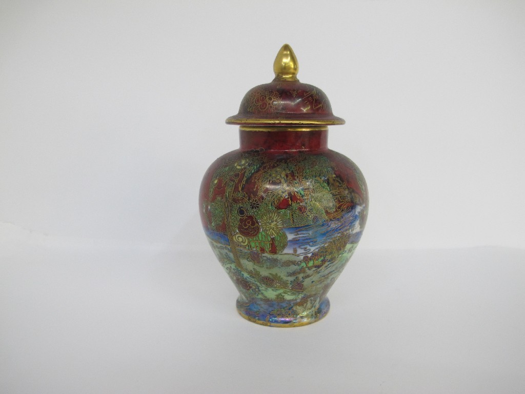 Appraisal: Wilton Ware jar and cover with chinoiserie decoration