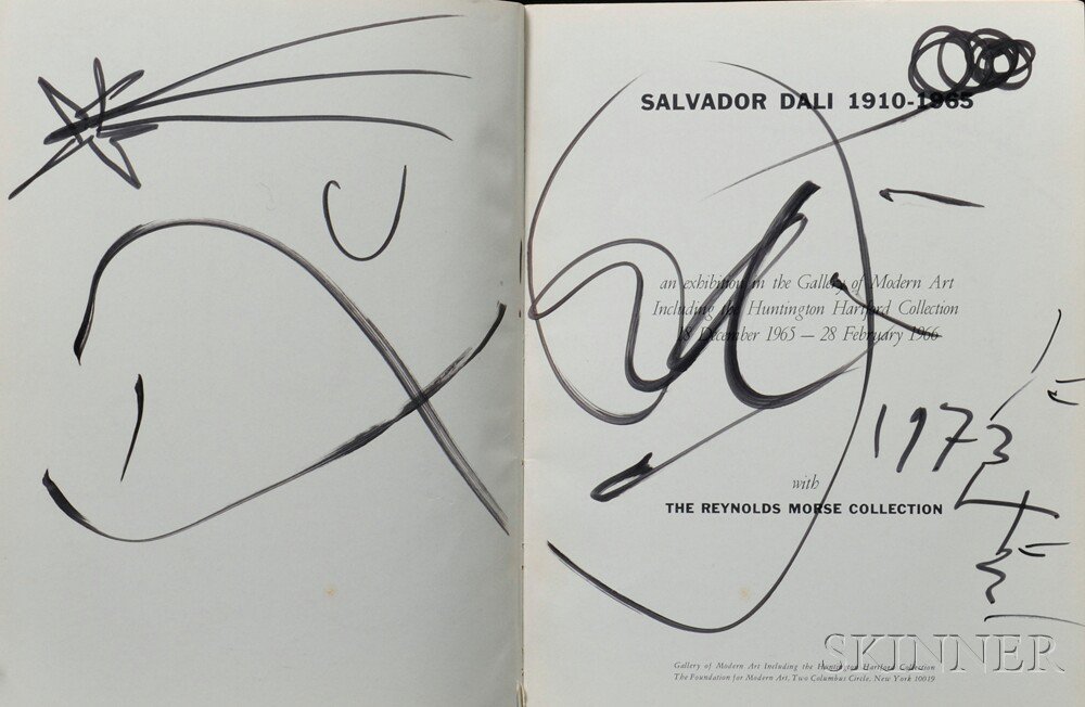 Appraisal: Dali Salvador - Exhibition Catalog Signed Copy New York Heliographic