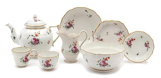 Appraisal: A Chelsea Porcelain Tea Service A Chelsea Porcelain Tea Service