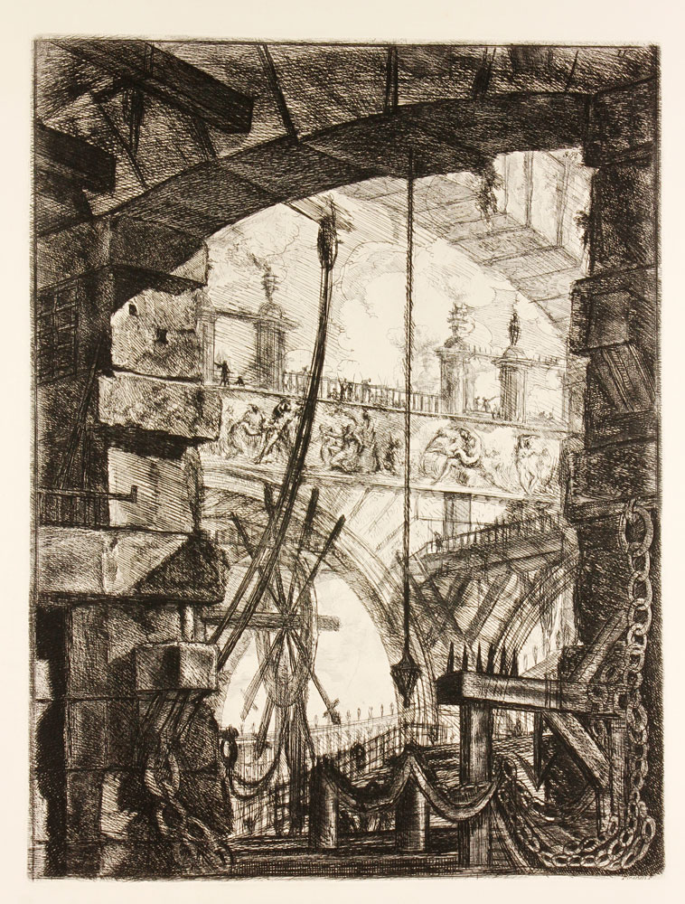 Appraisal: - Piranesi Prison Carceri Series The Grand Piazza Etching Giovanni