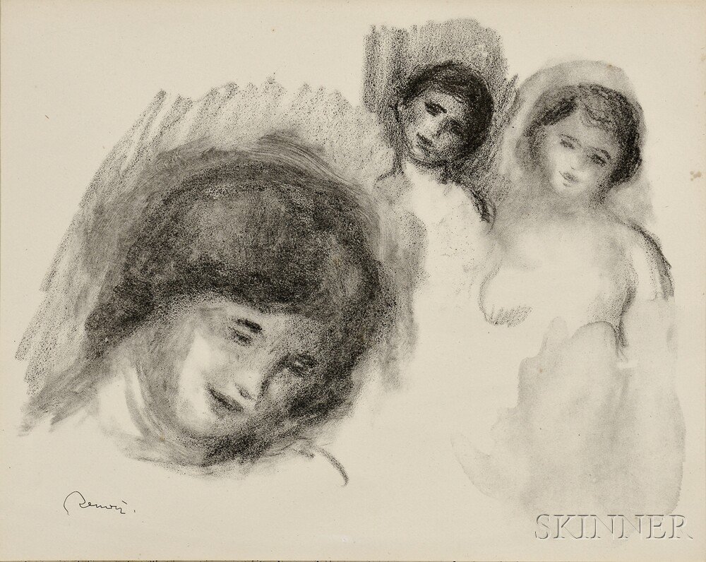 Appraisal: Pierre-Auguste Renoir French - La pierre aux trois croquis c