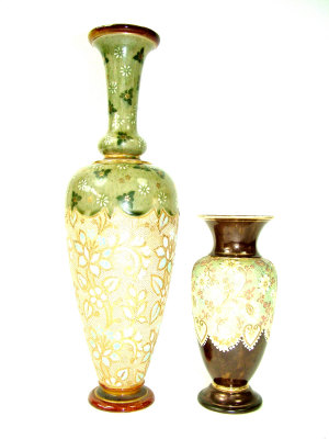 Appraisal: Doulton Lambeth Slater's Patent vase of baluster form decorated in