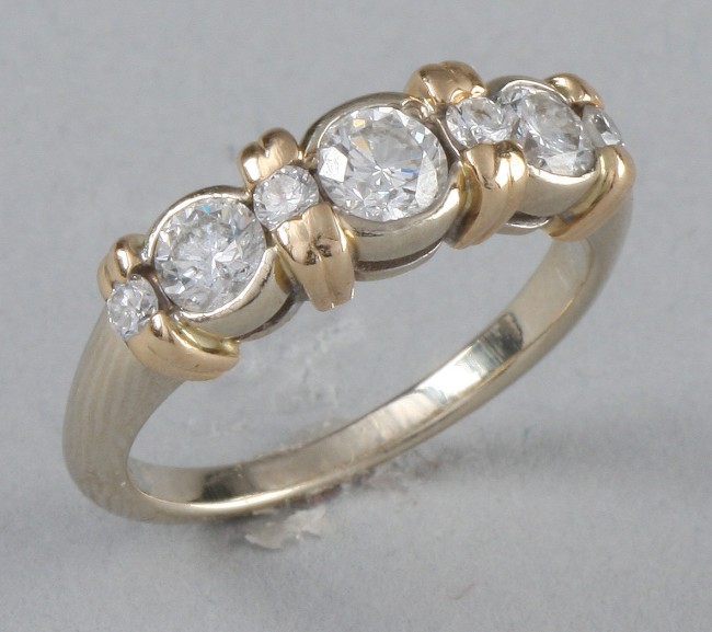 Appraisal: KTT band with diamonds approximately ctw Jaffe S