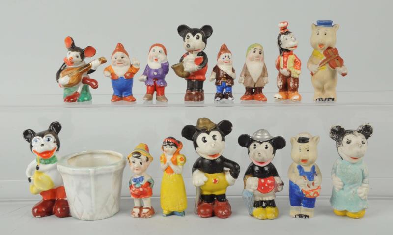 Appraisal: Lot Of Assorted Disney Figures A nice assortment of Made