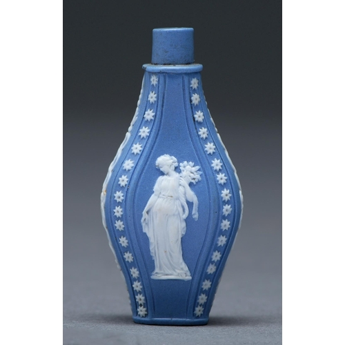 Appraisal: A jasper ware scent bottle Staffordshire possibly Wedgwood c decorated