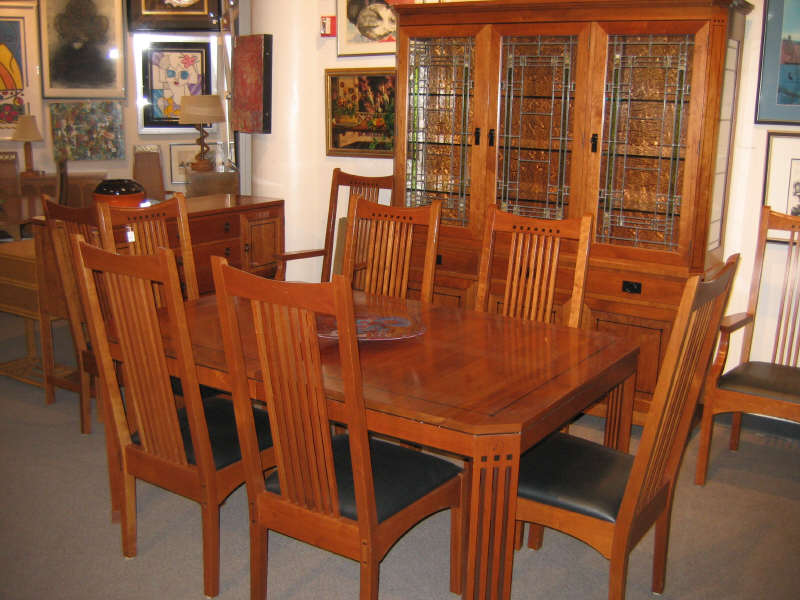 Appraisal: STICKLEY HANDCRAFT CRAFTSMEN MANLIUS NEW YORK Mission style dining ensemble