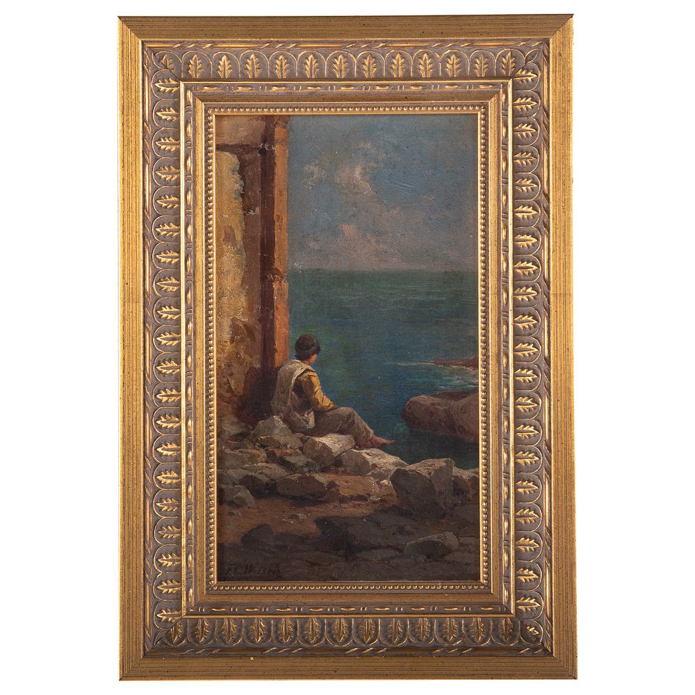 Appraisal: Karl Friedrich Christian Welsch Boketto Oil German - Oil on