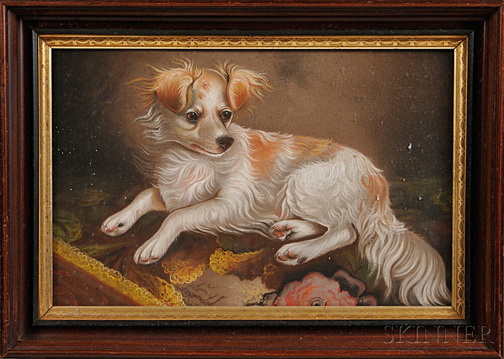 Appraisal: John J Enneking American - Portrait of a Spaniel c