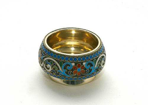 Appraisal: ENAMEL CLOISONN SALI RE St Petersburg - With maker's mark