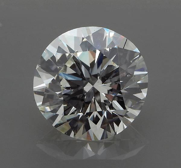 Appraisal: An unmounted diamond the European-cut diamond weighing carats