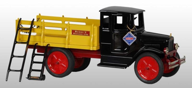 Appraisal: Pressed Steel Baggage Truck Toy Description T production New old