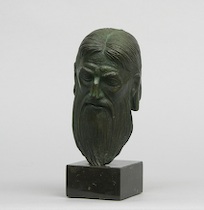 Appraisal: William Mozart McVey American - Head of Moses Green black