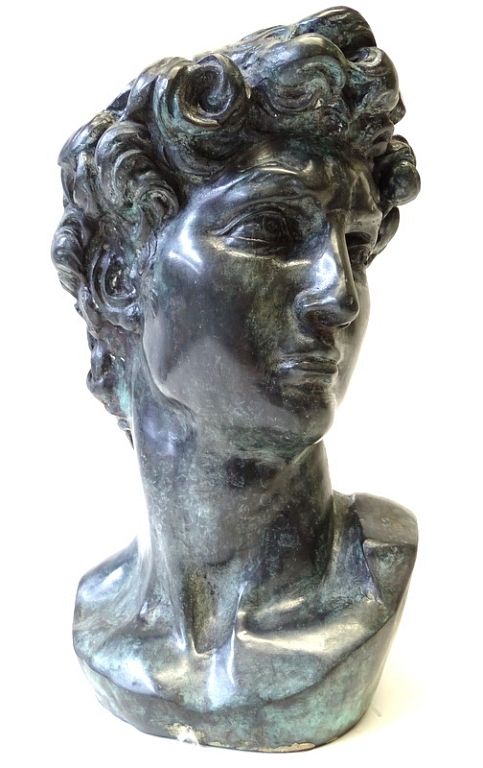 Appraisal: Bronze Bust of David Bronze Bust of David Good condition