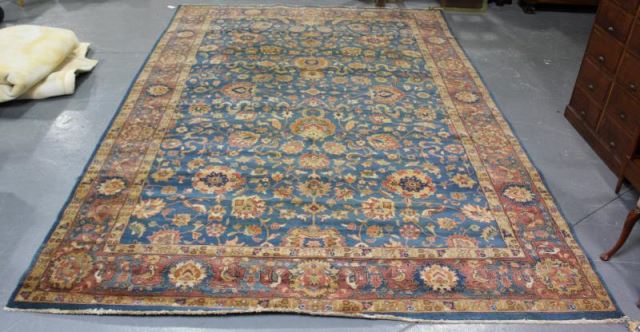 Appraisal: Indo Persian Roomsize Carpet With scrolling flowers and birds From