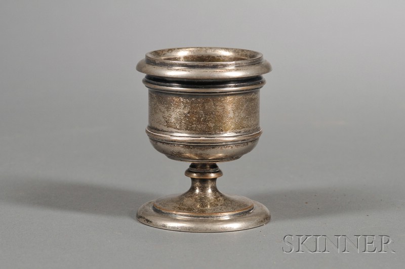 Appraisal: Silver Plated Brass Souvenir Vase made from the propeller of