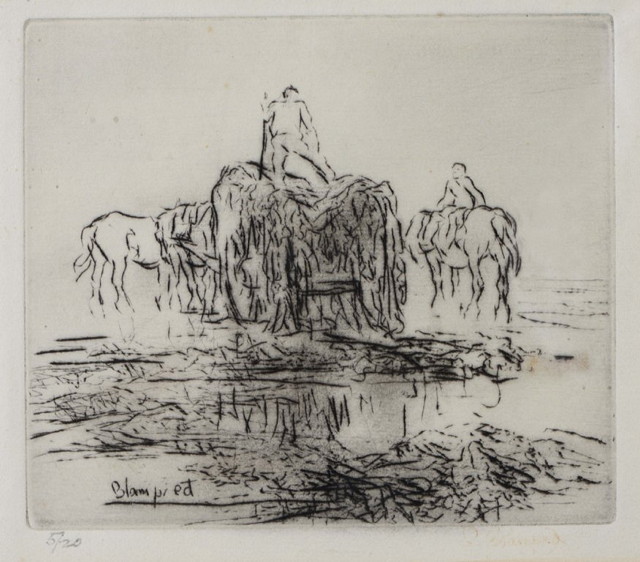 Appraisal: EDMUND BLAMPIED - 'Low Tide Jersey' etching faintly signed in