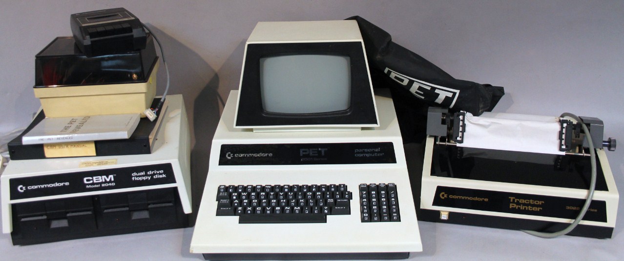 Appraisal: A Vintage Commodore C CBM model computer system with dual