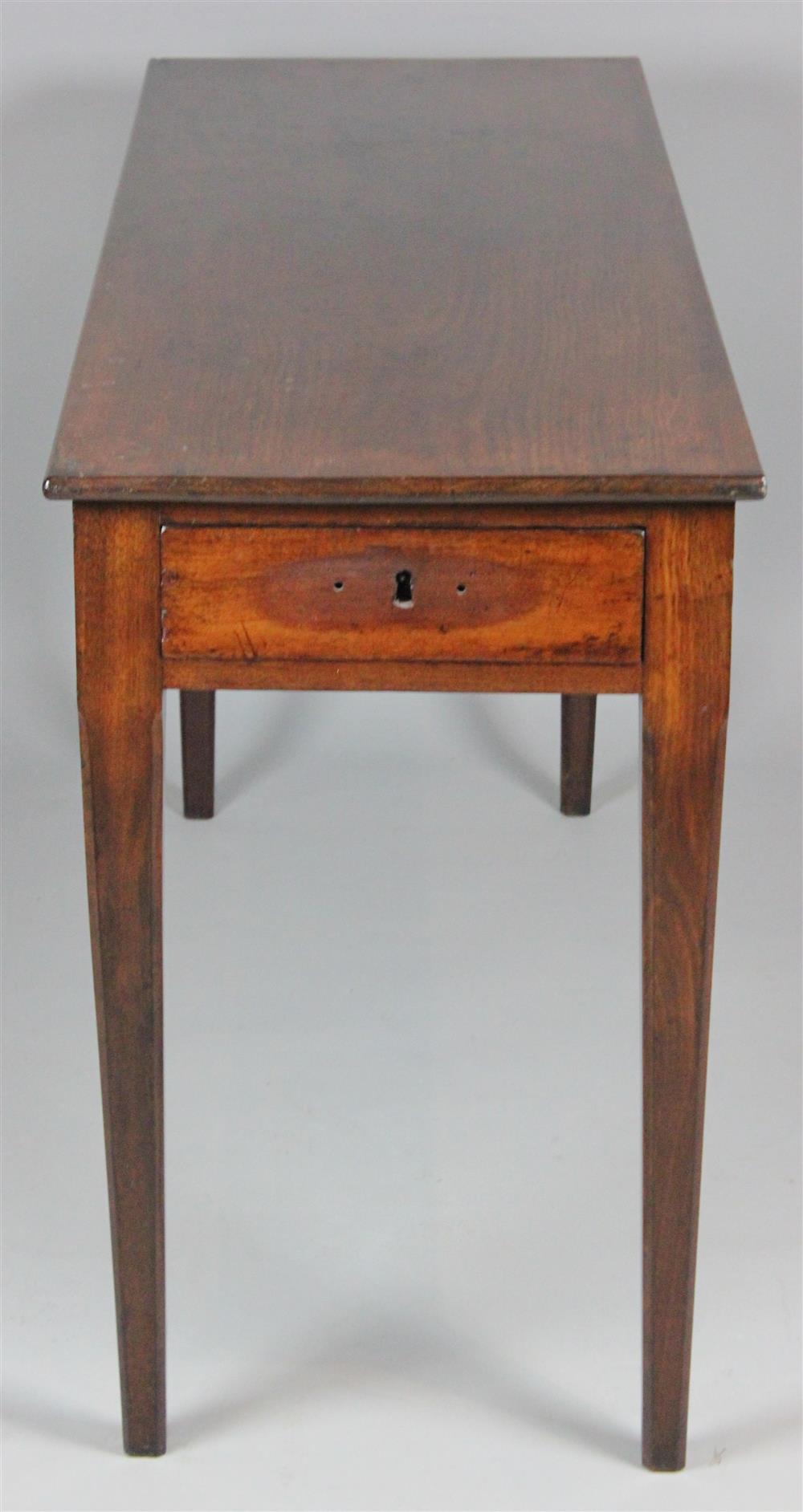 Appraisal: SOUTHERN CHIPPENDALE WALNUT TWO DRAWER HALL TABLE POSSIBLY VIRGINIA LATE