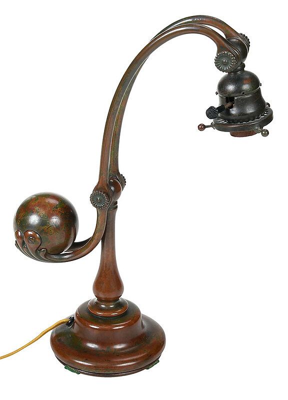 Appraisal: Tiffany or Tiffany Style Bronze Lamp Base American early th