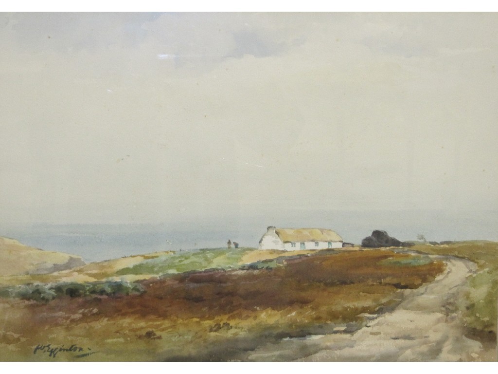 Appraisal: W EGGINTON Watercolour coastal landscape signed