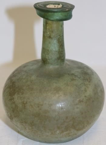 Appraisal: ANCIENT ROMAN BLOWN GLASS BOTTLE HIGH GOOD CONDITION