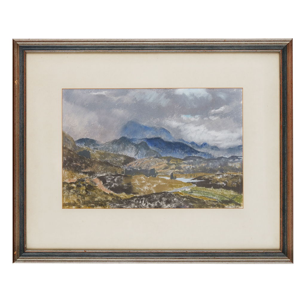 Appraisal: MARY ARMOUR SCOTTISH - LOCH ETIVE Signed and dated pastel