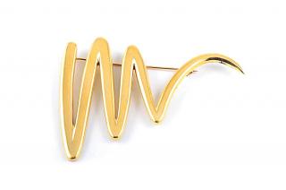 Appraisal: A Gold Pin by Paloma Picasso for Tiffany Co Tiffany