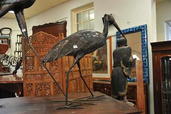 Appraisal: A STEEL SCULPTURE OF A BIRD