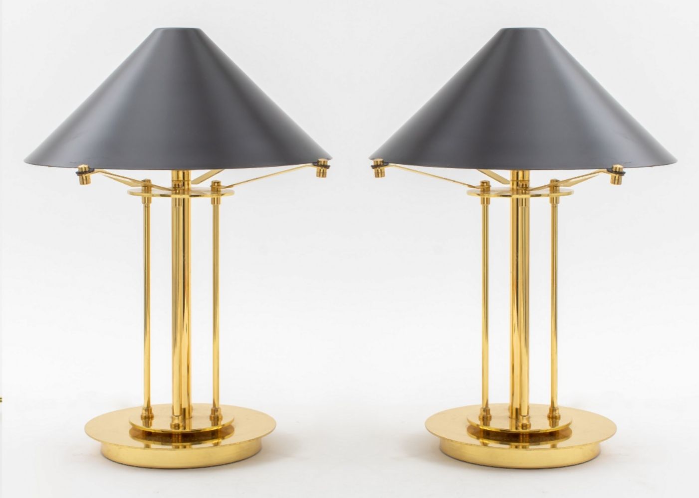 Appraisal: NESSEN MID-CENTURY MODERN TABLE LAMPS PAIR Nessen Studios Mid-Century Modern