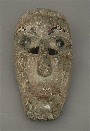 Appraisal: New Guinea Polychrome Carved Wood Mask in x in