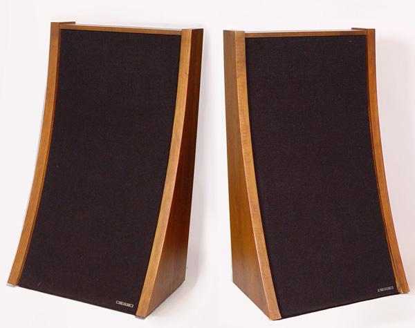 Appraisal: PAIR SAE MARK XIV WALNUT ELECTROSTATIC SPEAKERS Circa mid 's