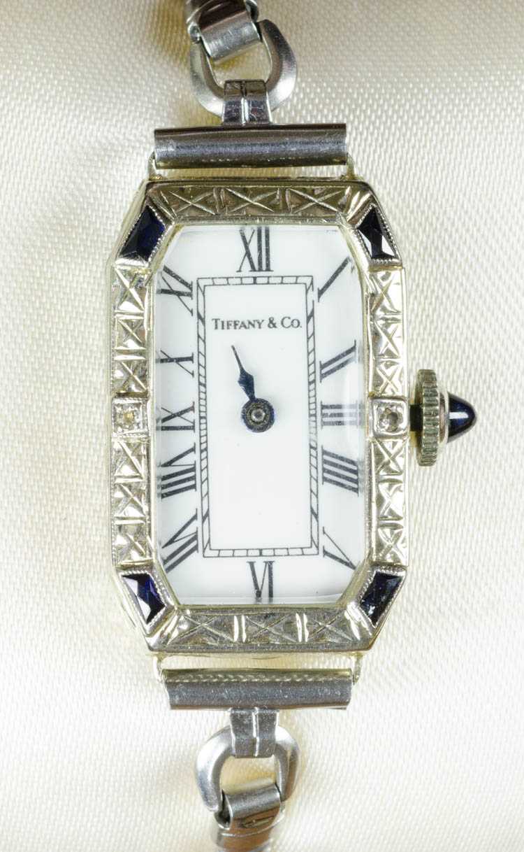 Appraisal: LADY'S TIFFANY ART DECO WRIST WATCH Tiffany Co retailers c