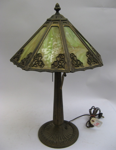 Appraisal: BRADLEY AND HUBBARD TABLE LAMP The gilt metal pedestal base