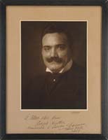 Appraisal: SIGNED AND INSCRIBED FRAMED PHOTOGRAPH OF ENRICO CARUSO The large